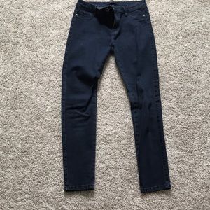 Dark jean stretchy pants